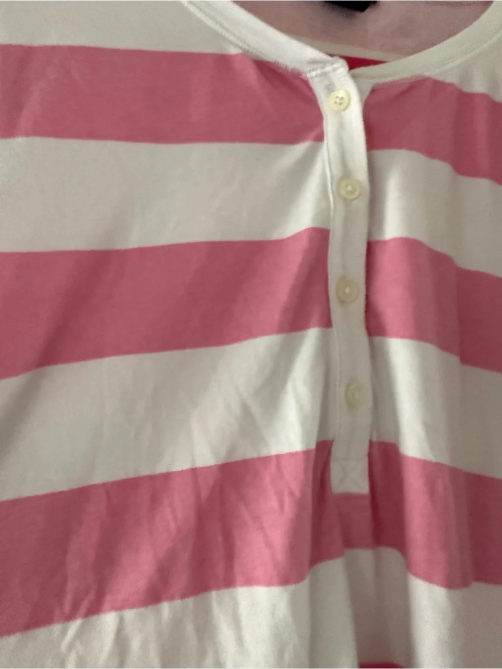 J. Crew Pink & White Striped Long-Sleeve Top